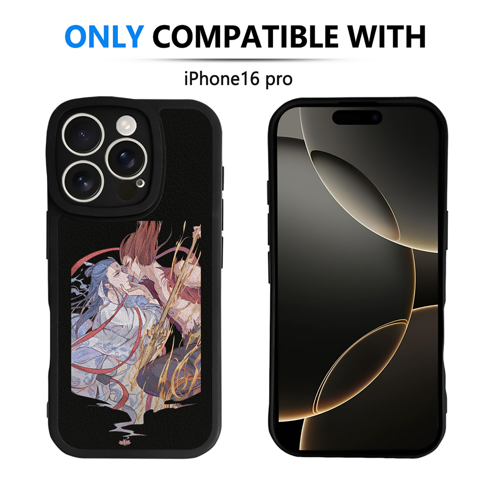 （画像用） Ne Zha 2 ナタ 魔童の大暴れ 【iPhone 16シリーズ対応】シリコンスマホケース（レザー調） 材質：シリコン
